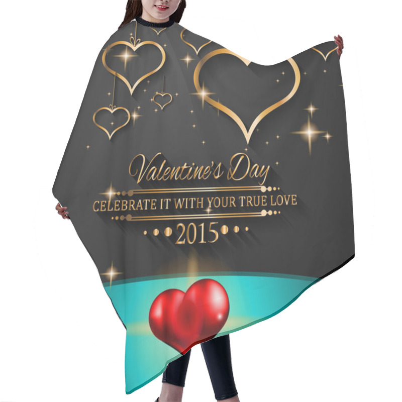 Personality  Valentines Day Background Hair Cutting Cape