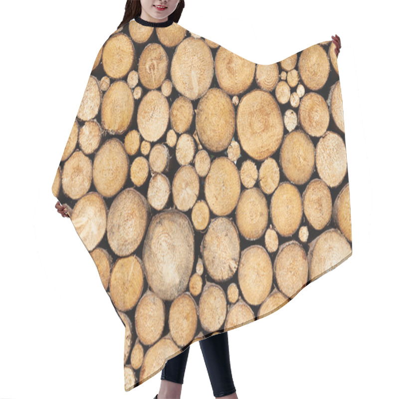 Personality  Pine Timber Background Hair Cutting Cape