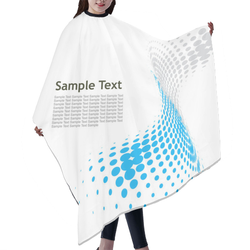 Personality  Halftone Background Hair Cutting Cape