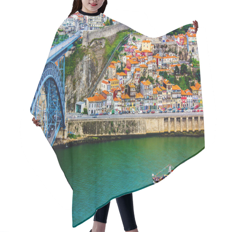 Personality  Ancient City Porto,metallic Dom Luis Bridge Hair Cutting Cape