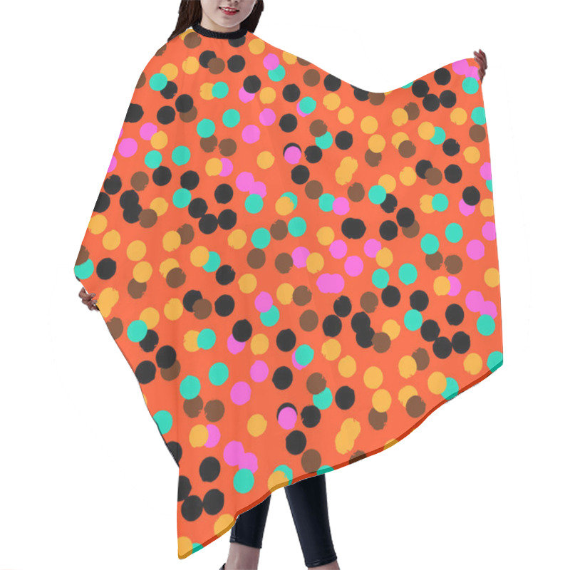 Personality  Confetti Pattern Hair Cutting Cape