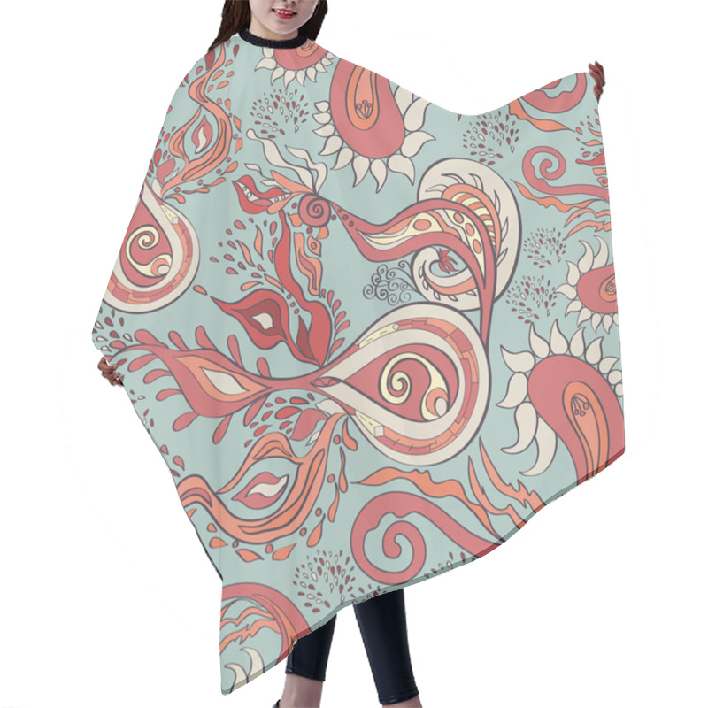 Personality  Paisley Pattern Hair Cutting Cape