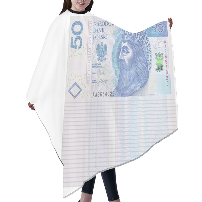 Personality  Polish Money. Current Polish Zloty Banknotes. Hair Cutting Cape