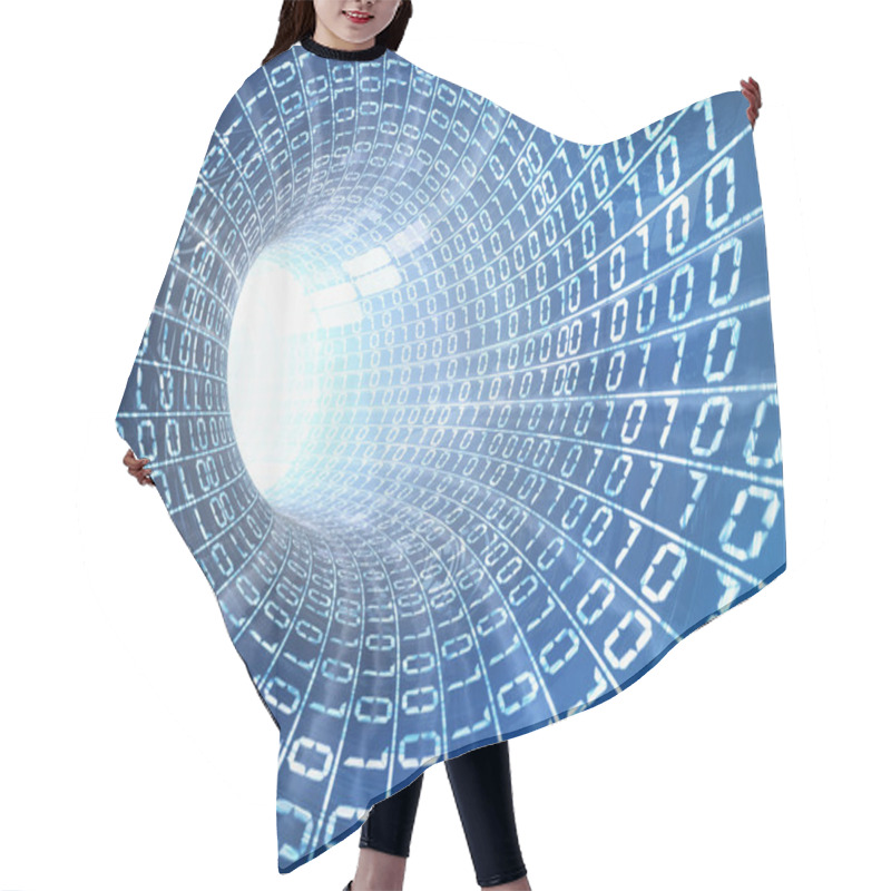 Personality  Internet Cable Concept Hair Cutting Cape