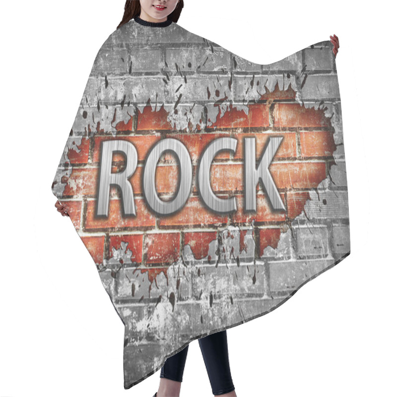 Personality  Grunge Rock Music Poster Hair Cutting Cape