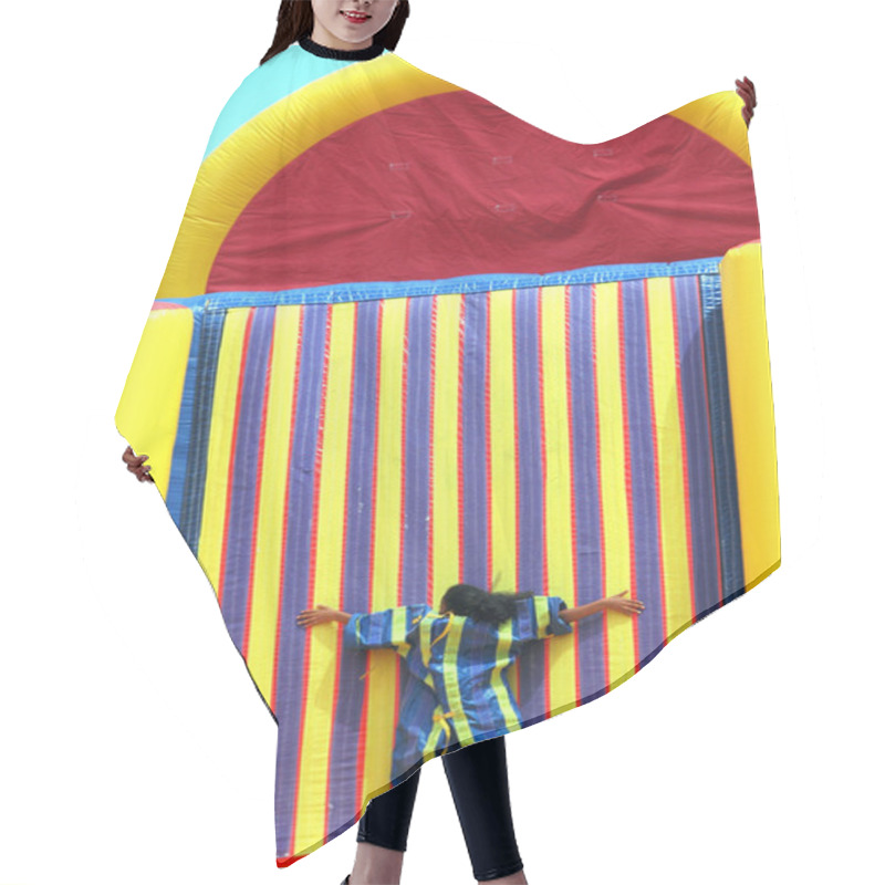 Personality  Inflatable Slide. Hair Cutting Cape