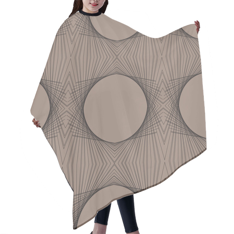 Personality  Futuristic Geometric Art Deco Modern Pattern Hair Cutting Cape