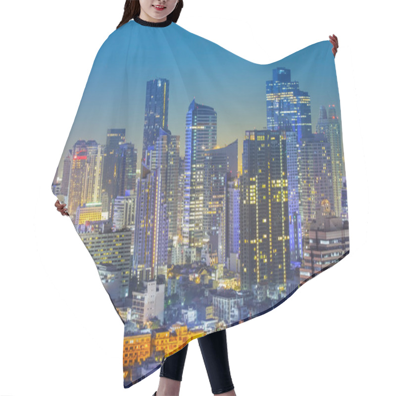 Personality  Bangkok City Night View Hair Cutting Cape