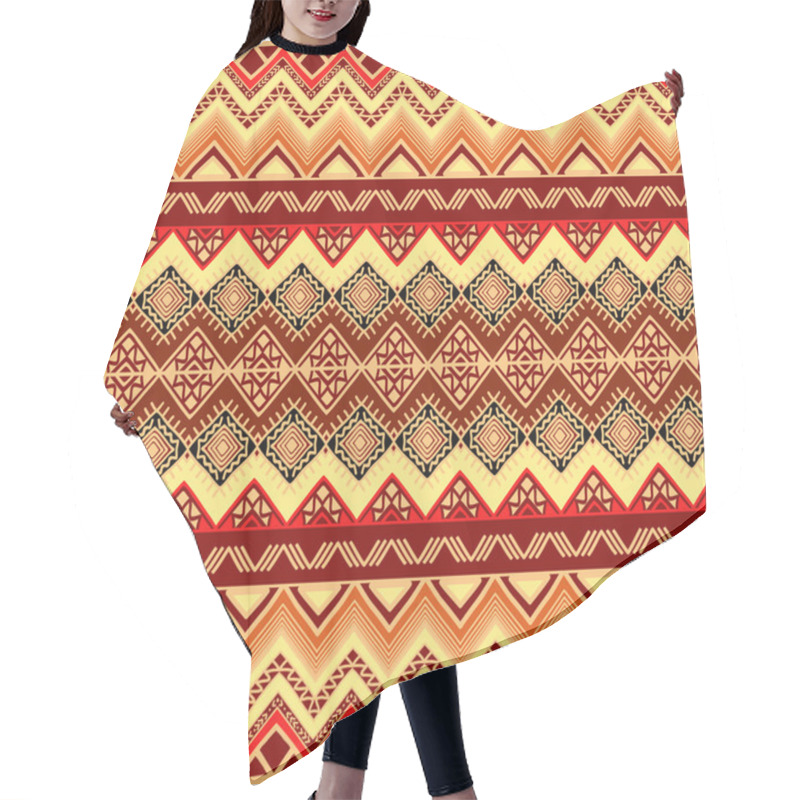 Personality  Seamless Aztec Pattern Hair Cutting Cape