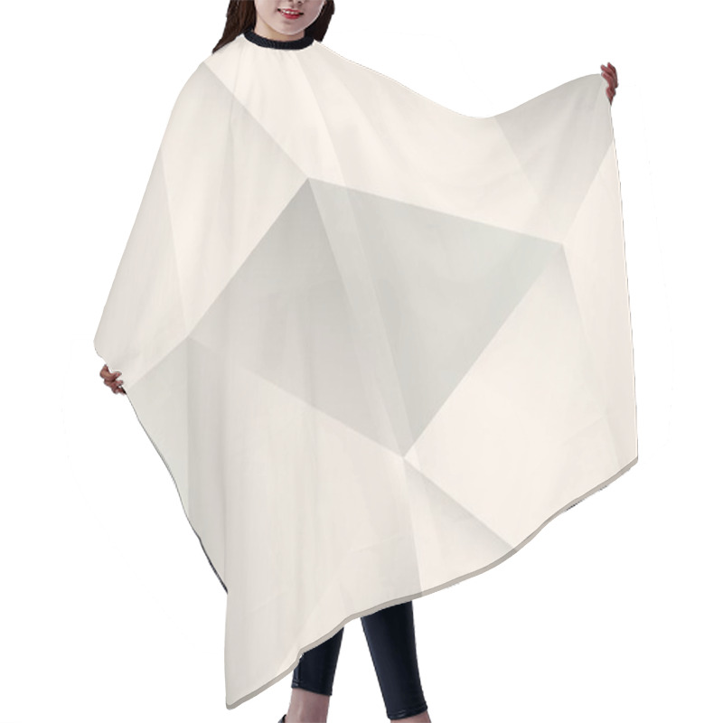 Personality  Abstract Faceted White Background Hair Cutting Cape