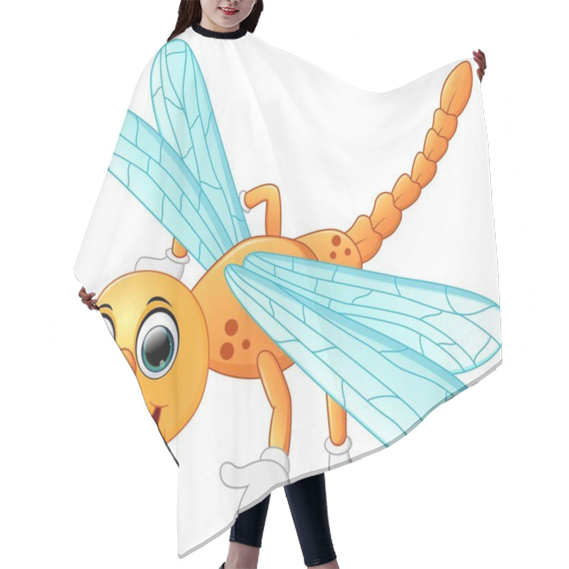 Personality  Cute Dragonfly Cartoon Hair Cutting Cape