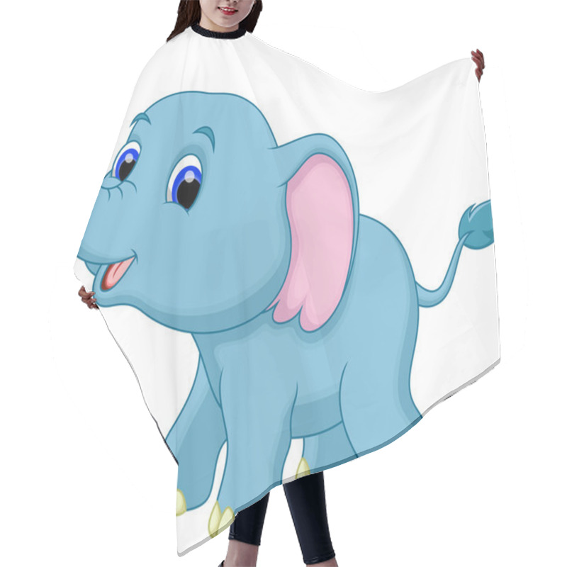 Personality  Elephant Cartoon Hair Cutting Cape