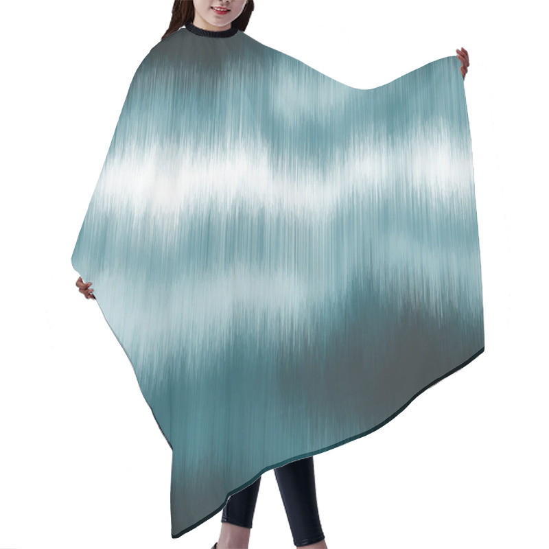 Personality  Soft Blurry Ikat Gradient Ombre Seamless Indigo Hair Cutting Cape