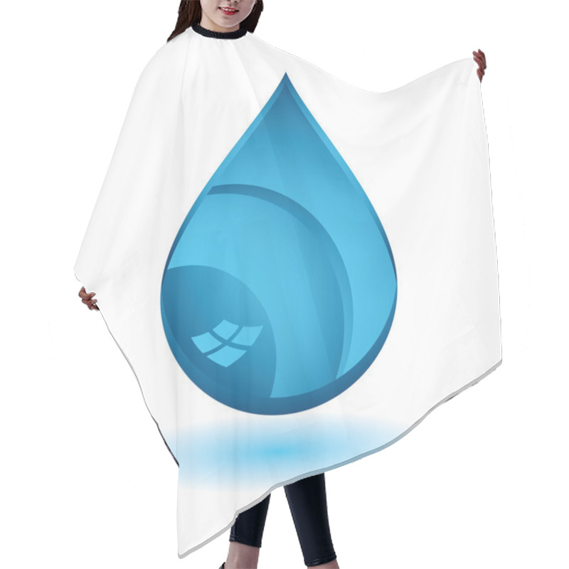 Personality  Blue Water Hair Cutting Cape