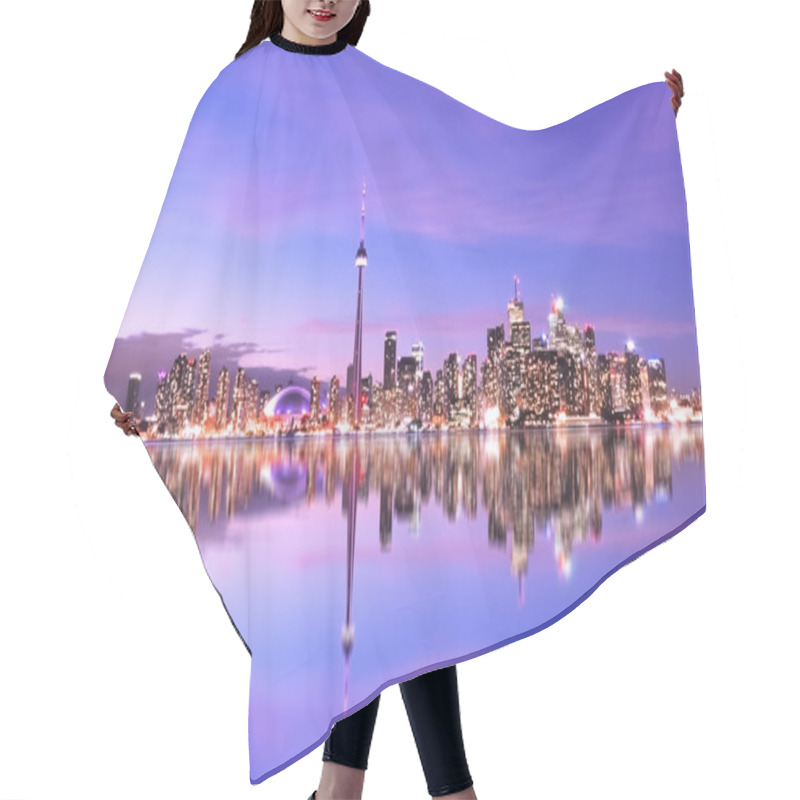 Personality  Toronto Canada Skyline Hair Cutting Cape