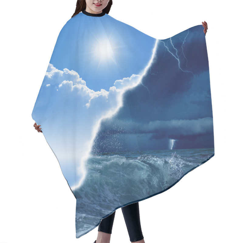 Personality  Weather Forecast Hair Cutting Cape