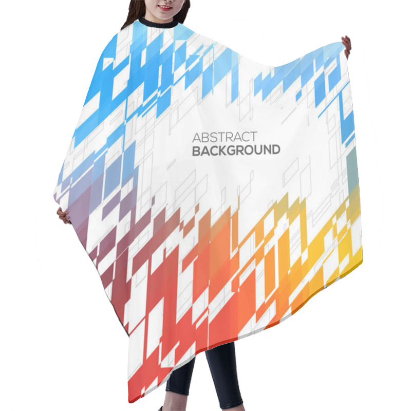 Personality  Abstract Geometric Background Hair Cutting Cape