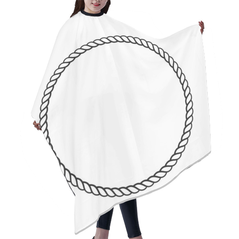 Personality  Rope Ring Circle Editable Hair Cutting Cape