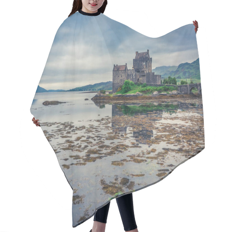 Personality  Sunset Over Lake At Eilean Donan Castle, Scotland, UK Hair Cutting Cape