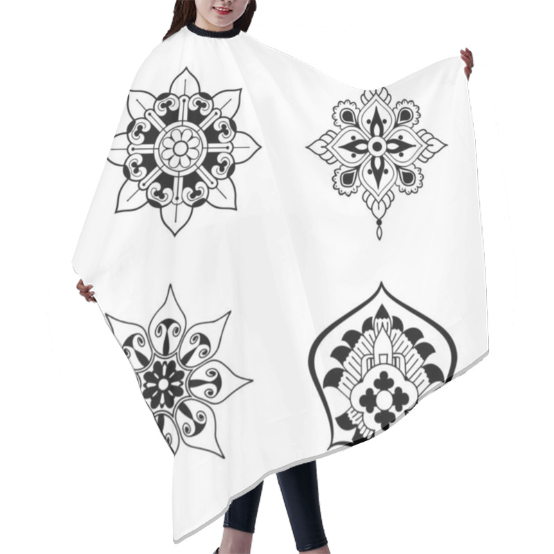 Personality  Indian Traditional Mandala Artwork. Perfect For Use In Creative Projects, Including Wall Art, Tattoos, Yoga-themed Designs, Meditation Visuals, And Digital Or Print Publications. Hair Cutting Cape