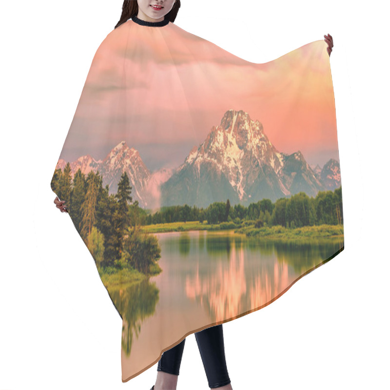 Personality  Grand Teton Mountains Hair Cutting Cape