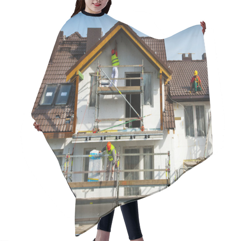 Personality  Facade Thermal Insulation And Painting Works Hair Cutting Cape