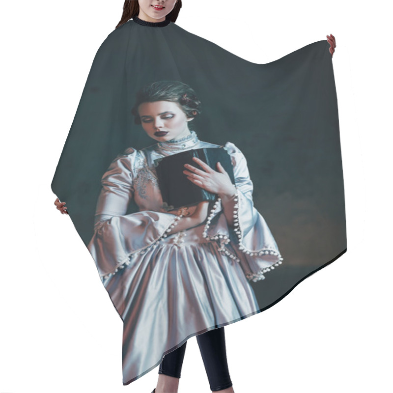 Personality  Woman In Victorian Dress Hair Cutting Cape