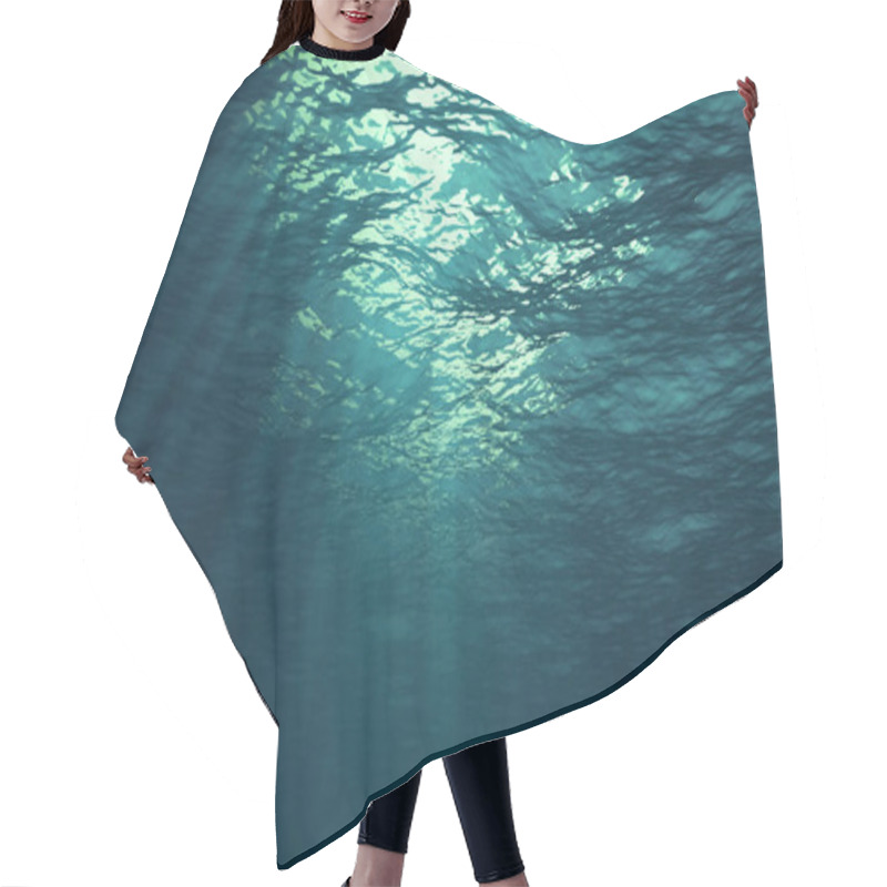 Personality  3D Rendering Of Underwater Light Creates A Beautiful Solar Curta Hair Cutting Cape