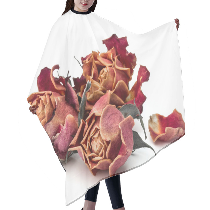 Personality  Dried Rose Flower Heads  Hair Cutting Cape