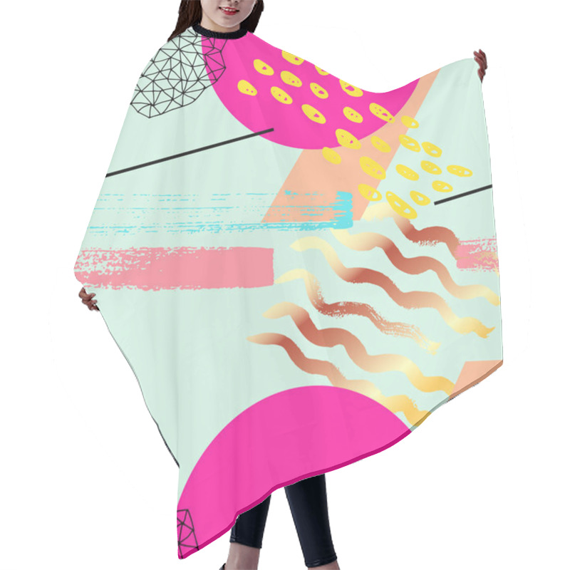 Personality  Geometric Funky Seamless Pattern Hair Cutting Cape