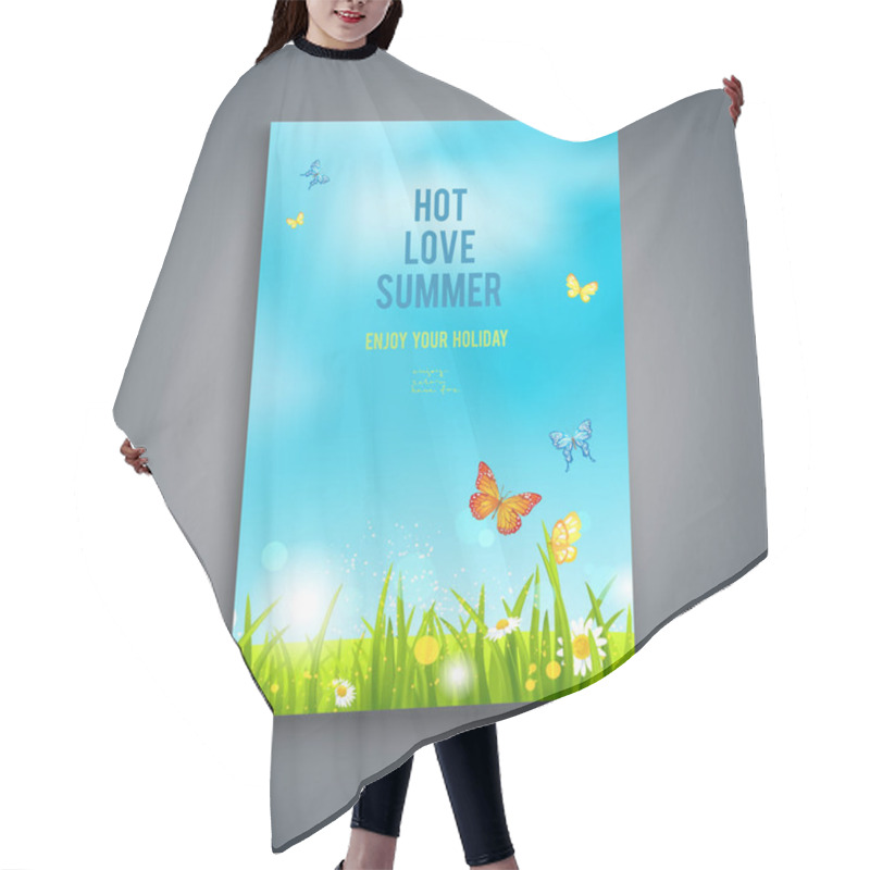 Personality  Nature Summer Template Hair Cutting Cape