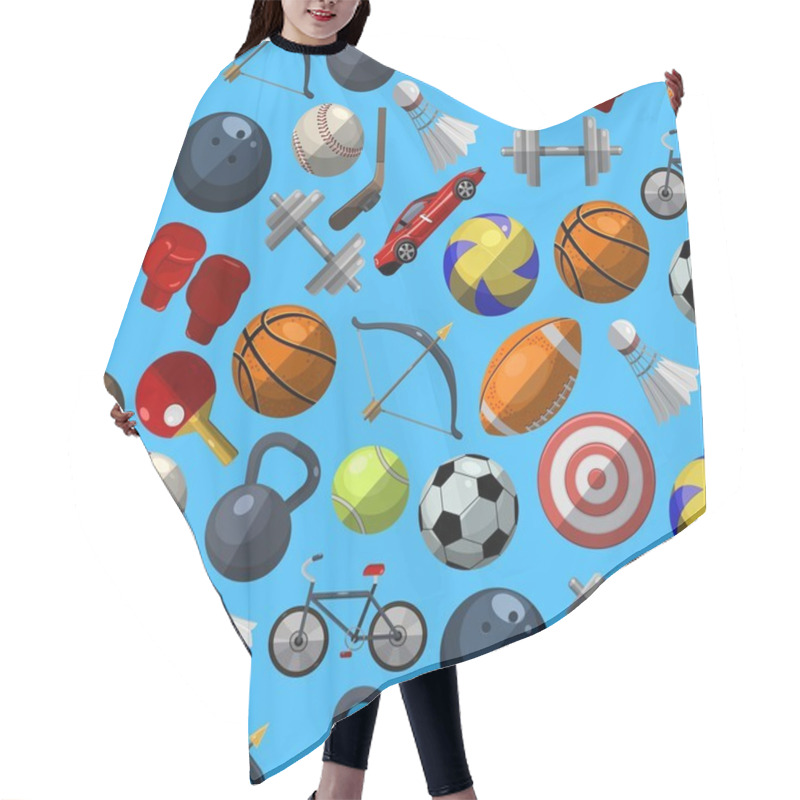 Personality  Sport Pattern Hair Cutting Cape