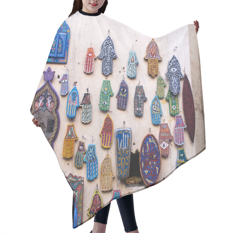 Personality  Selection Of Traditional Moroccan Amulets, Khamsa, Providing Def Hair Cutting Cape