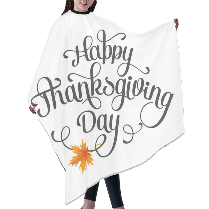 Personality  Happy Thanksgiving Day Hair Cutting Cape