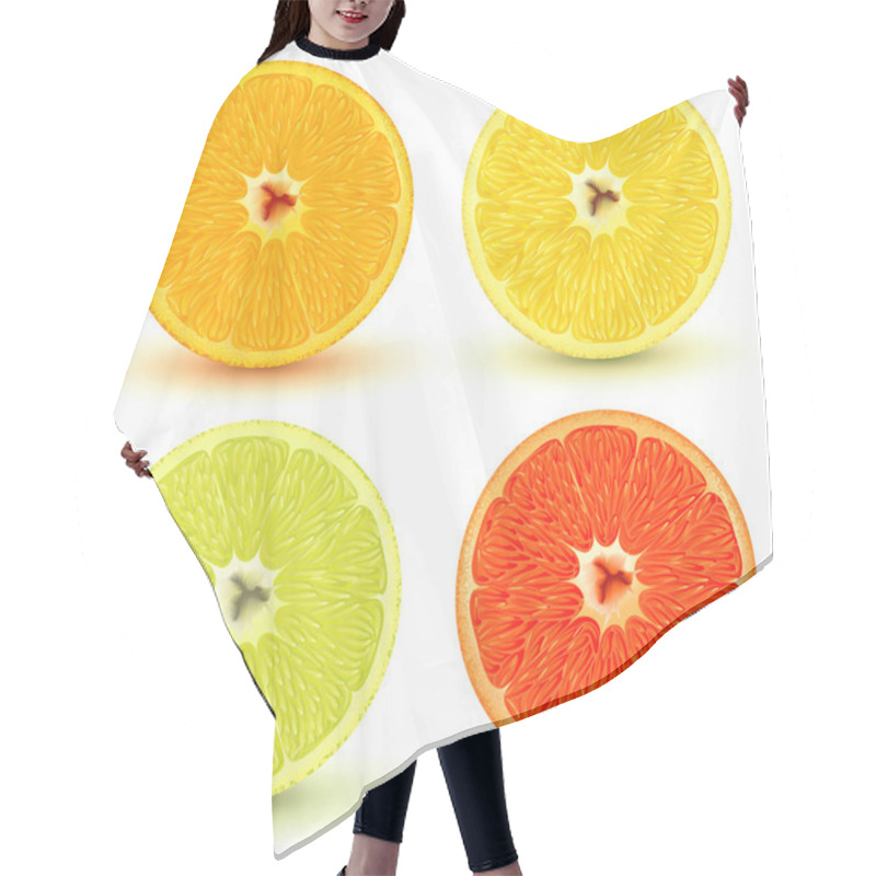 Personality  Citrus Fruits Hair Cutting Cape