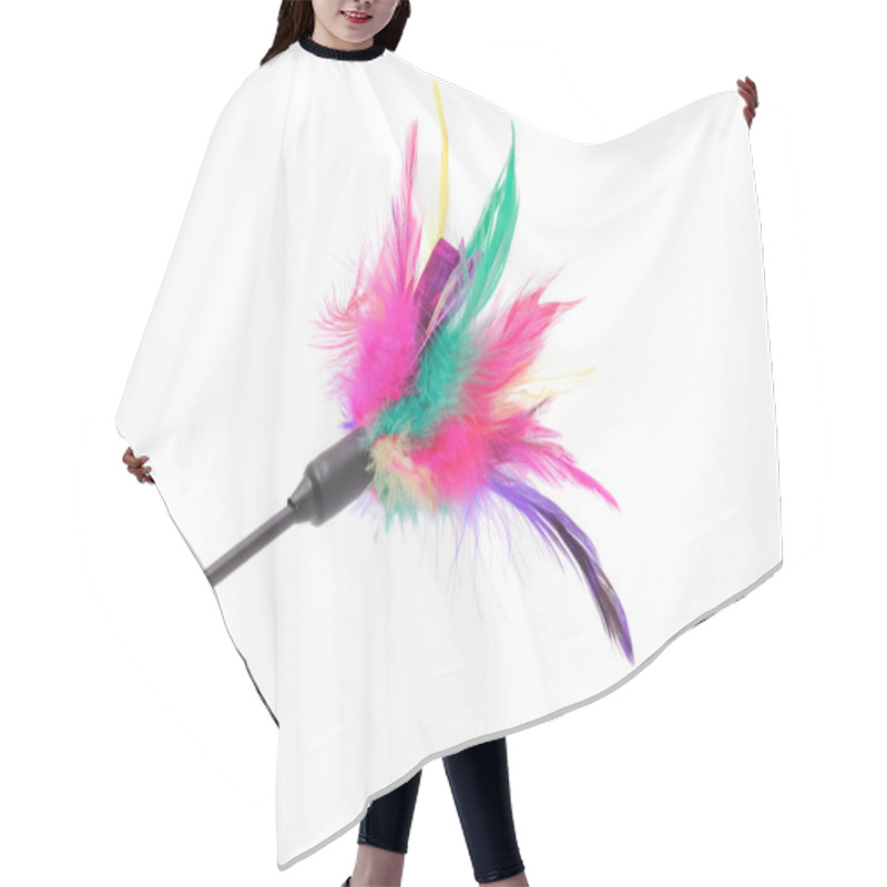 Personality  Feathered Pole Cat Toy Hair Cutting Cape