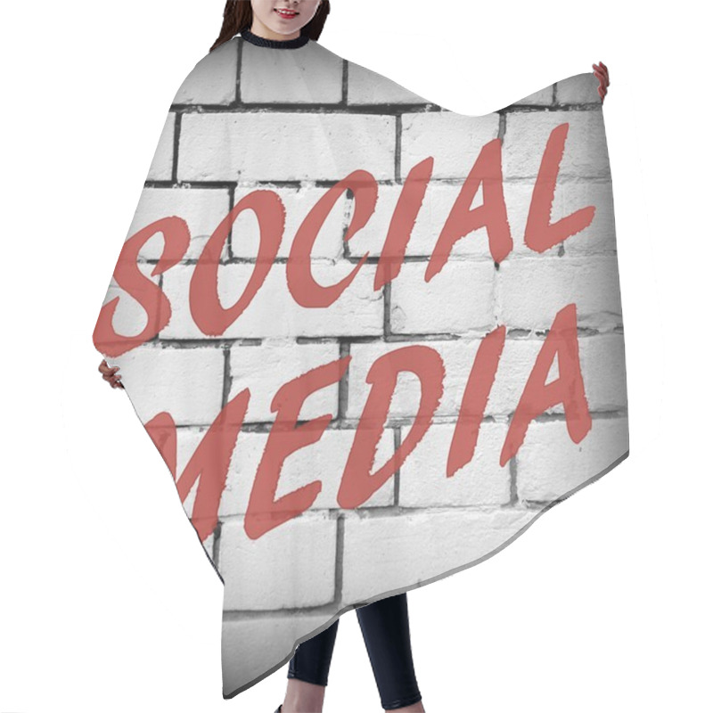 Personality  Social Media Graffiti Hair Cutting Cape