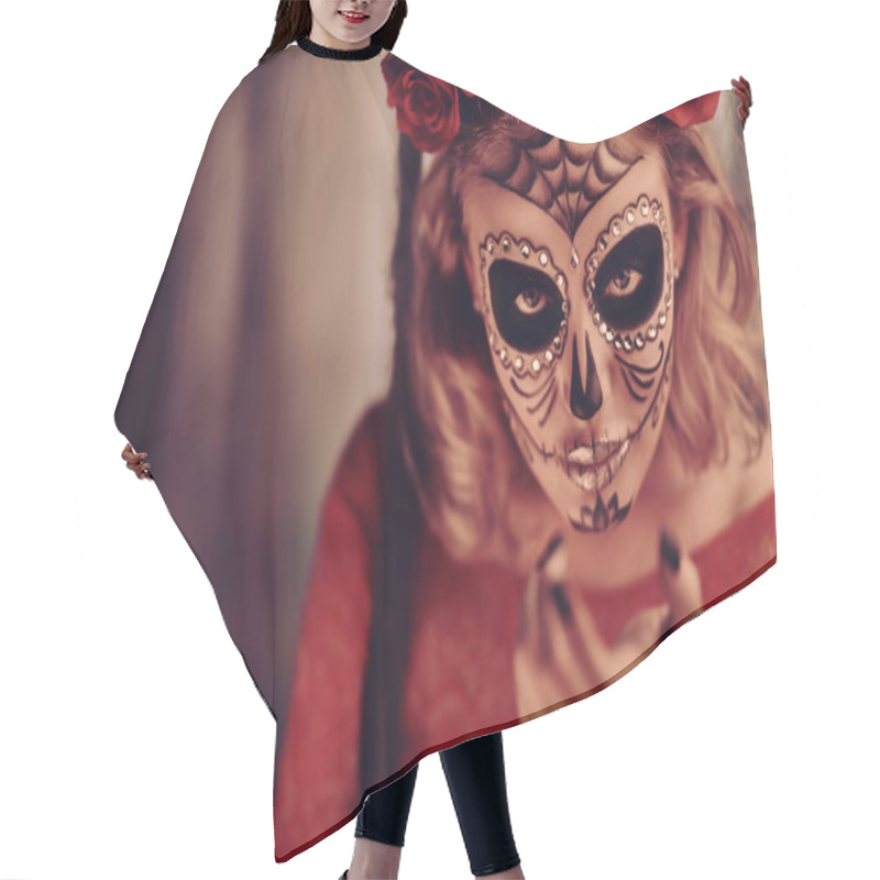 Personality  Sugar Skull Girl Hair Cutting Cape