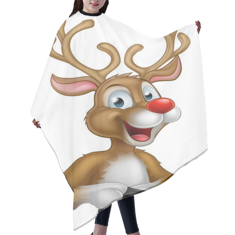 Personality  Cartoon Christmas Reindeer Hair Cutting Cape