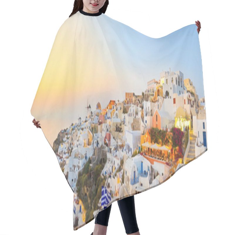 Personality  Santorini Sunset (Oia) - Greece Hair Cutting Cape