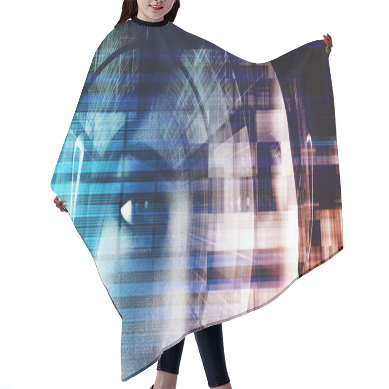 Personality  Deep Learning And Machine Artificial Intelligence Concept Hair Cutting Cape