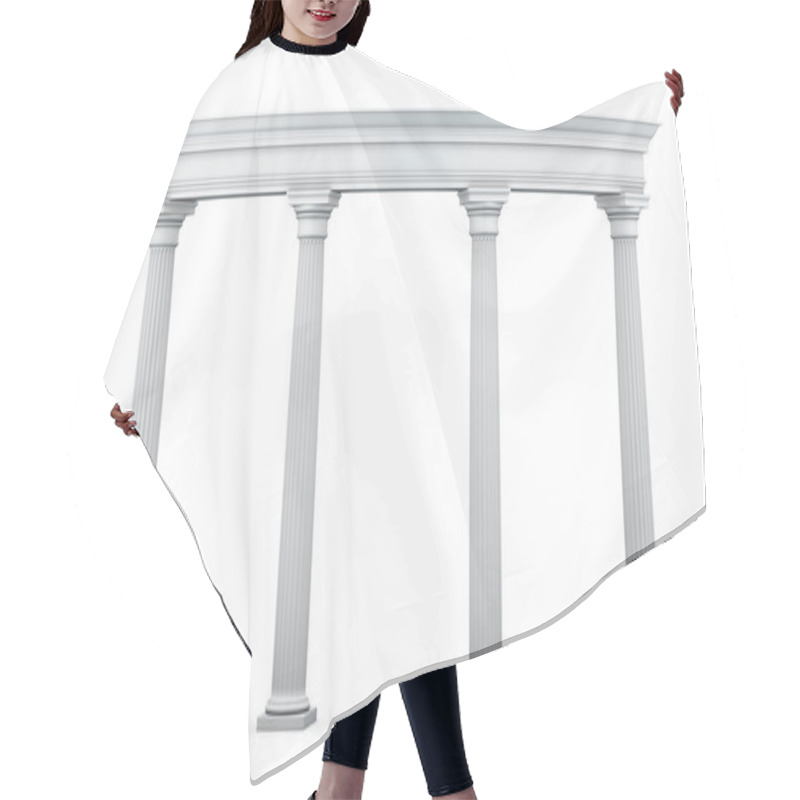 Personality  Entrance Group With Columns In The Classical Style Hair Cutting Cape