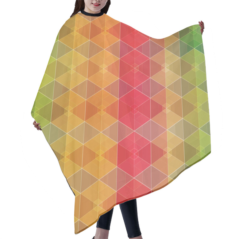 Personality  Geometric Hipster Retro Background Hair Cutting Cape