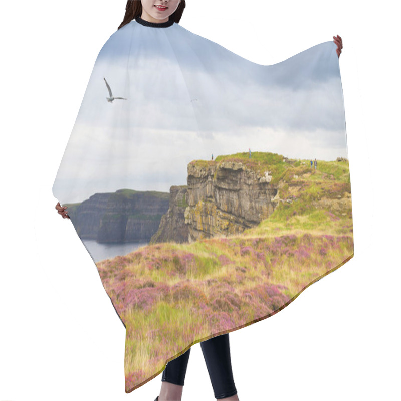 Personality  Photo Of A Beautiful Scenic Sea And Mountain Landscape Hair Cutting Cape