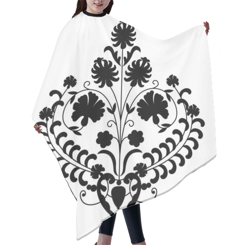 Personality  Floral Pattern Hair Cutting Cape