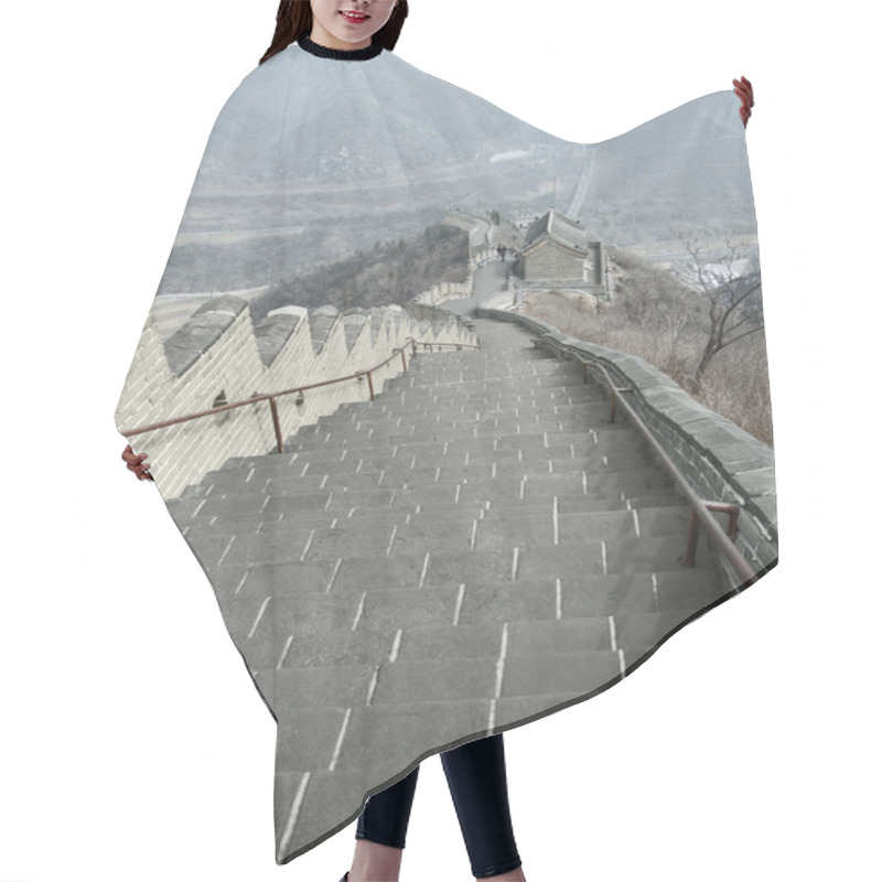 Personality  On The Great Wall Of China Hair Cutting Cape