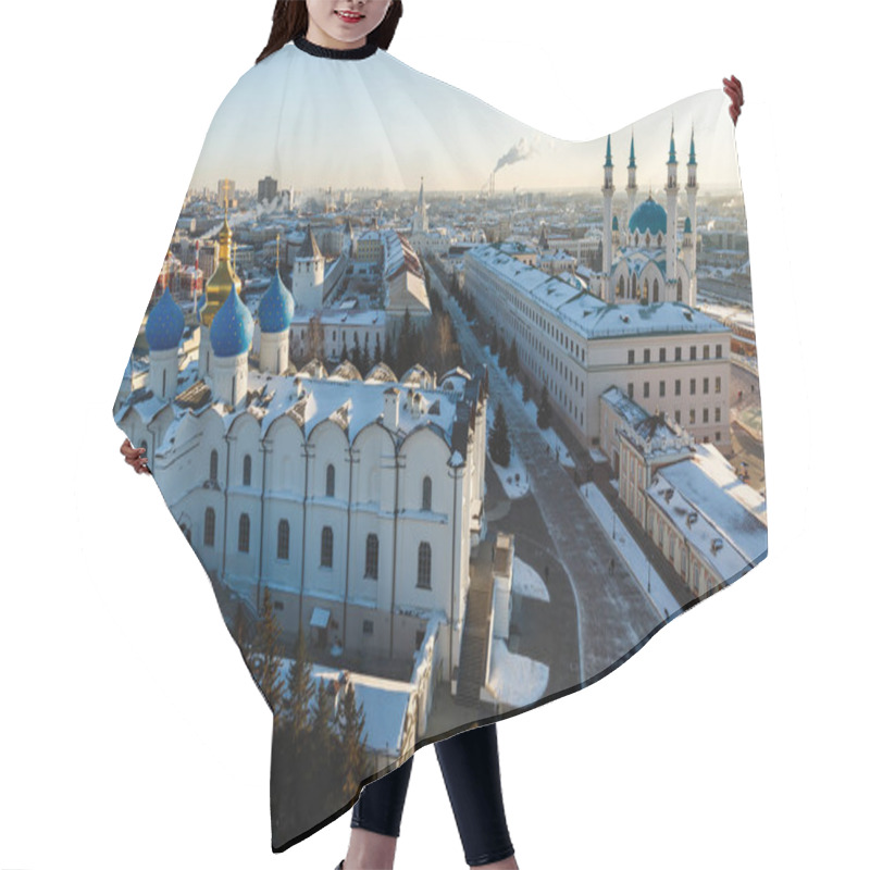 Personality  Panoramic View Of The Kul Sharif Mosque And The Annunciation Sabor Hair Cutting Cape