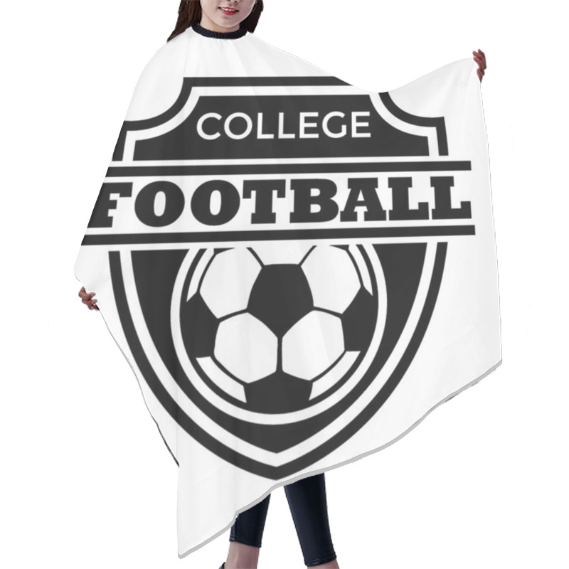 Personality  Football League Flat Vector Icon Hair Cutting Cape