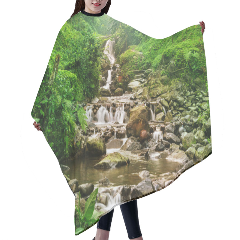 Personality  Waterfall In Indonesia Hair Cutting Cape