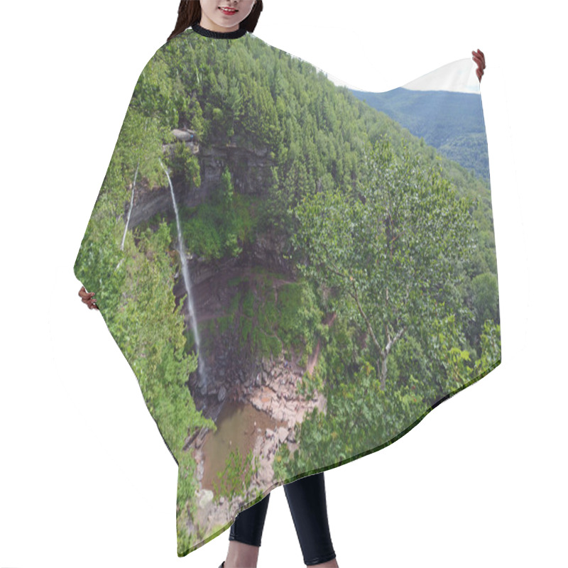 Personality  View Of Kaaterskill Falls Fro Viewing Platform Above In The Catskill Mountains Of New York Hair Cutting Cape